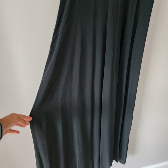 Vintage 90’s 701 California Black Multifloral Print Maxi Dress Size Medium - Picture 4 of 12